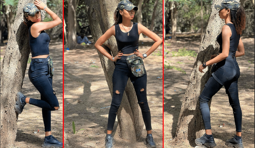 (Photos) – En total noir, Fah Aidara en mode « bad girl »
