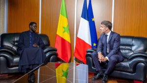 Sommet Africa Forward : Entretien entre les Présidents FAYE et MACRON, à Nairobi