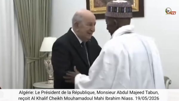 Algérie : Le Président Abdelmadjid Tebboune reçoit le Khalife Cheikh Mahi Niass