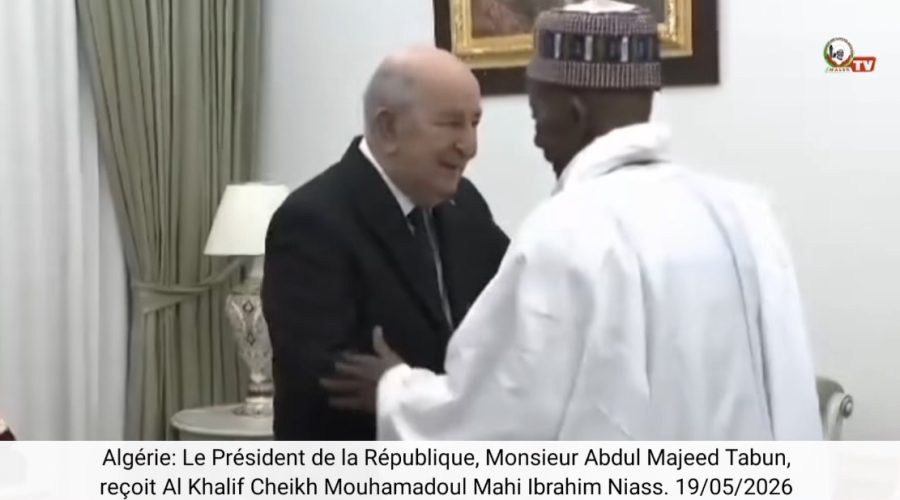 Algérie : Le Président Abdelmadjid Tebboune reçoit le Khalife Cheikh Mahi Niass