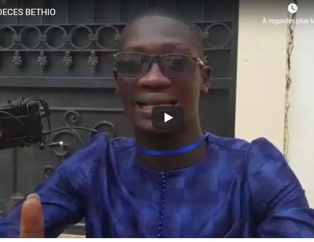 Vidéo-Décès de Cheikh Béthio : Ce thiantacône désigne  le fils ainé  comme successeur